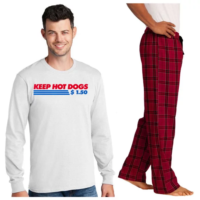 Keep Hot Dogs $1.50 Dollars Long Sleeve Pajama Set