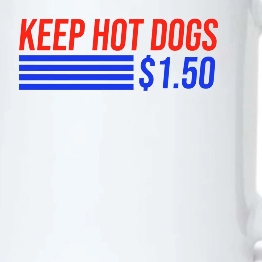 Keep Hot Dogs $1.50 Dollars Black Color Changing Mug