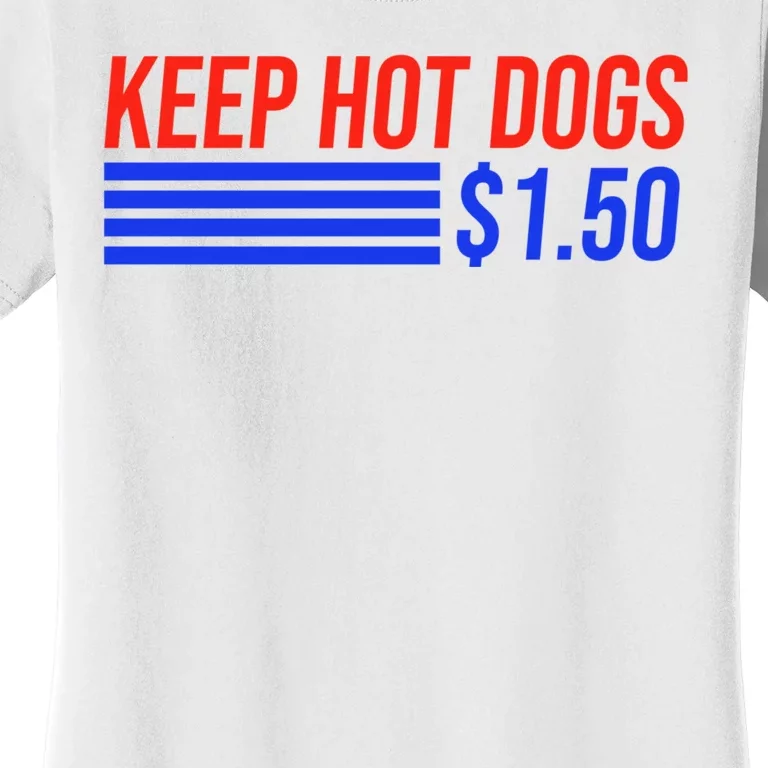 Keep Hot Dogs $1.50 Dollars Women's T-Shirt