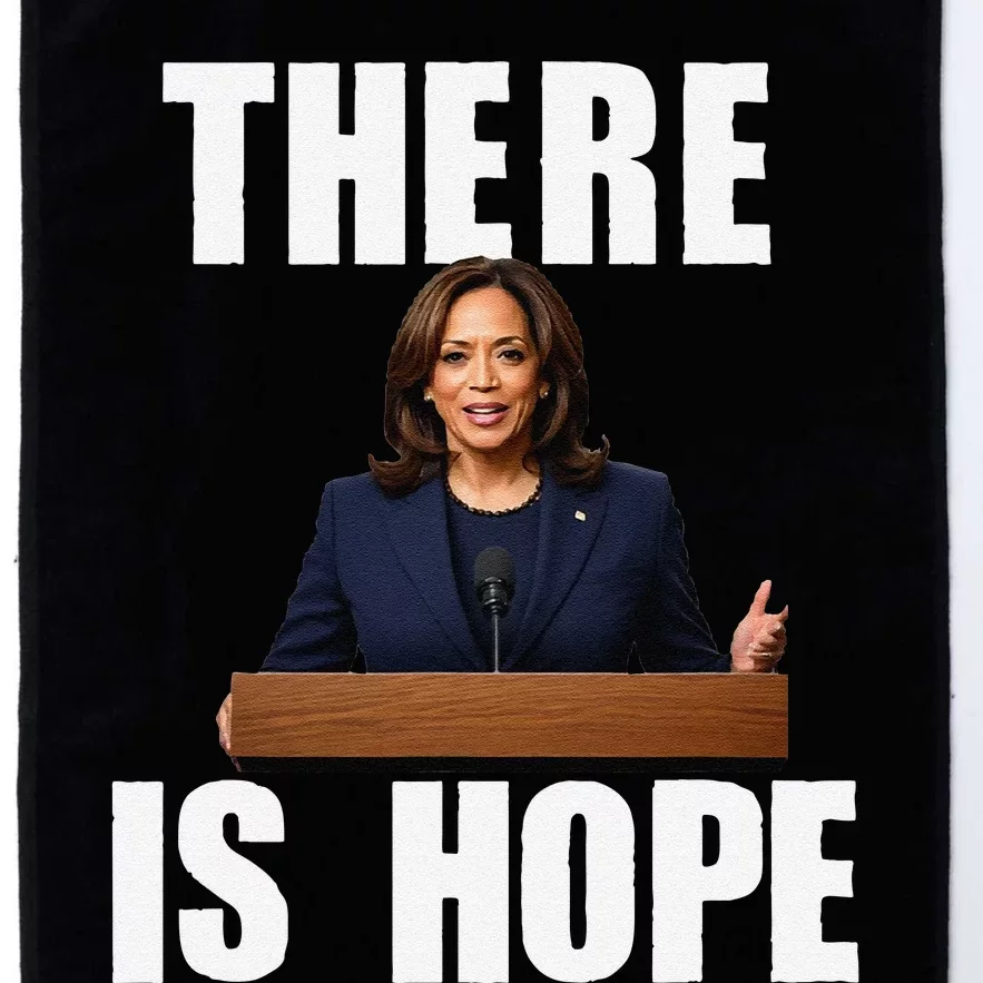 Kamala Harris Design There Is Hope Quote 2024. Platinum Collection Golf Towel