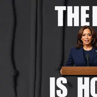 Kamala Harris Design There Is Hope Quote 2024. Full Zip Hoodie