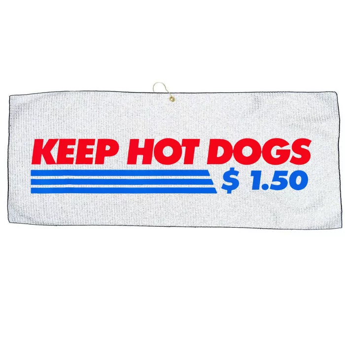 Keep Hot Dogs $1.50 Large Microfiber Waffle Golf Towel