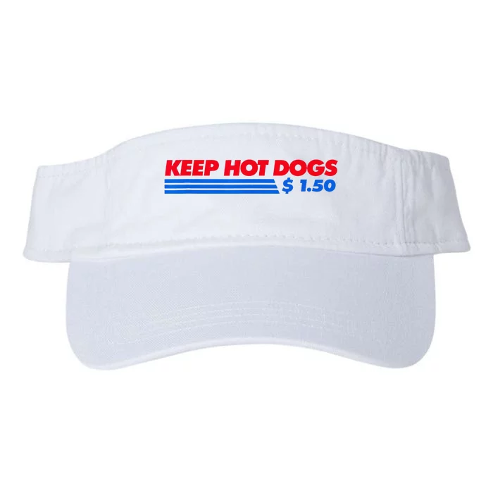 Keep Hot Dogs $1.50 Valucap Bio-Washed Visor