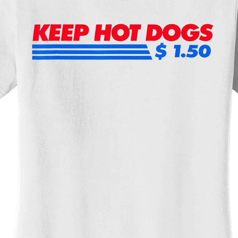 Keep Hot Dogs $1.50 Women's T-Shirt