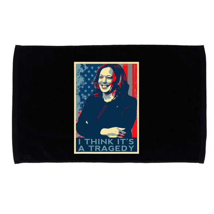 Kamala Harris Debate Donald Trump I Think ItS A Tragedy Microfiber Hand Towel