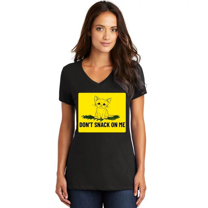 Kamala Harris DonT Snack On Me Women's V-Neck T-Shirt