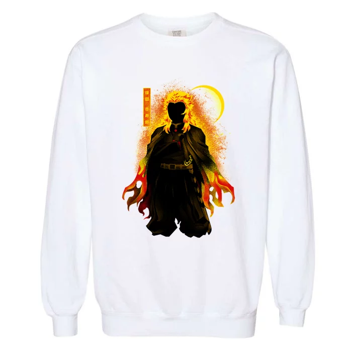 Kyojuro Hashira Dark Shadow Garment-Dyed Sweatshirt