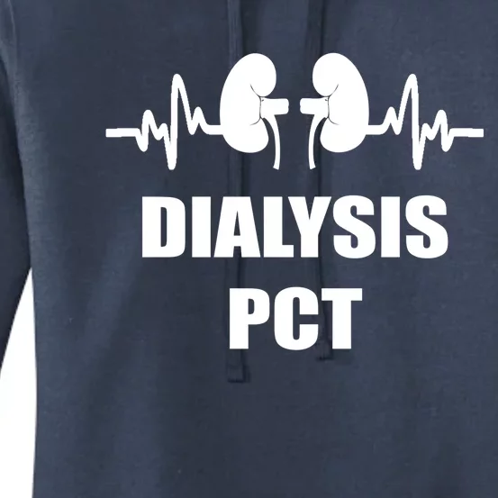 Kidney Heartbeat Dialysis Patient Care Tech Technician Pct Gift Women's Pullover Hoodie