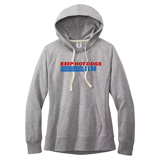 Keep Hot Dogs At 1.50 Dollars Women's Fleece Hoodie