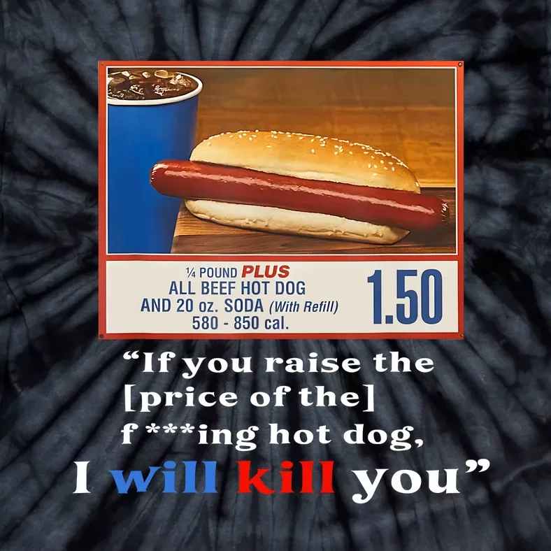 Keep Hot Dogs $1.50 Hot Dog Lover Hotdog Meme Tie-Dye T-Shirt