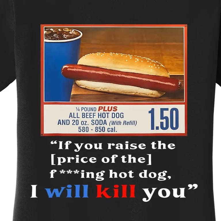 Keep Hot Dogs $1.50 Hot Dog Lover Hotdog Meme Women's T-Shirt