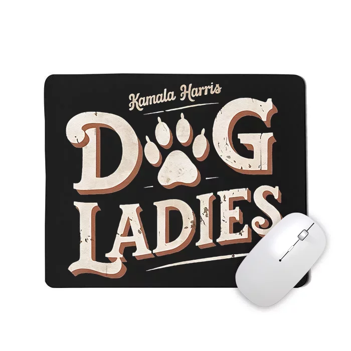 Kamala Harris Dog Ladies Mousepad