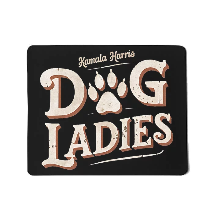 Kamala Harris Dog Ladies Mousepad