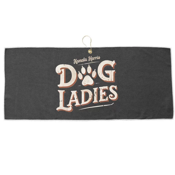 Kamala Harris Dog Ladies Large Microfiber Waffle Golf Towel