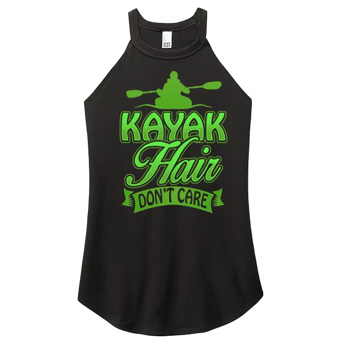 Kayak Hair DonT Care Funny Kayakers Kayaking Gift Women’s Perfect Tri Rocker Tank