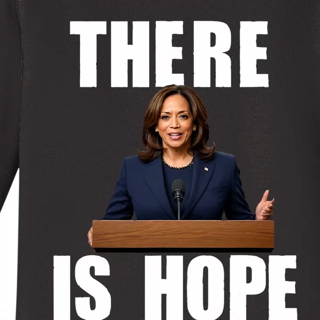 Kamala Harris Design There Is Hope Quote 2024 Baby Long Sleeve Bodysuit