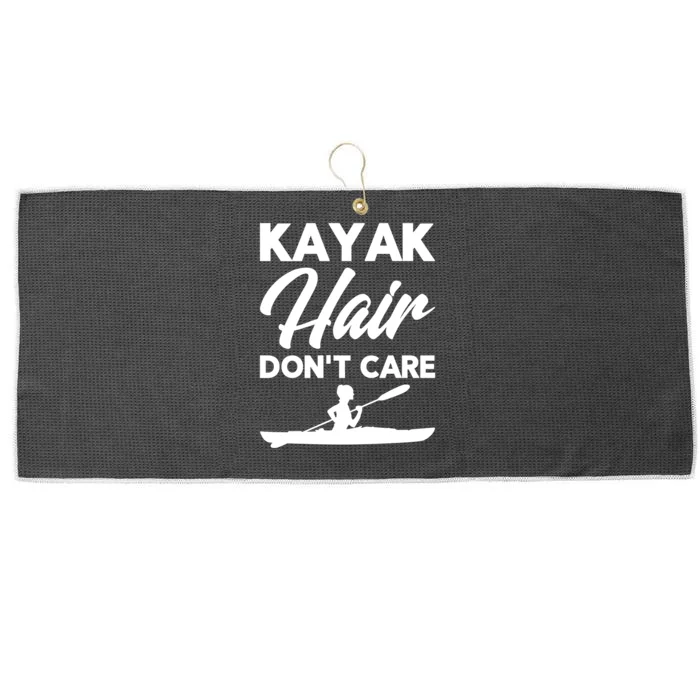 Kayak Hair DonT Care Kayaking Kayaker Gift Large Microfiber Waffle Golf Towel