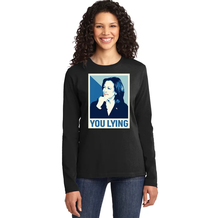 Kamala Harris Debate 2024 Ladies Long Sleeve Shirt