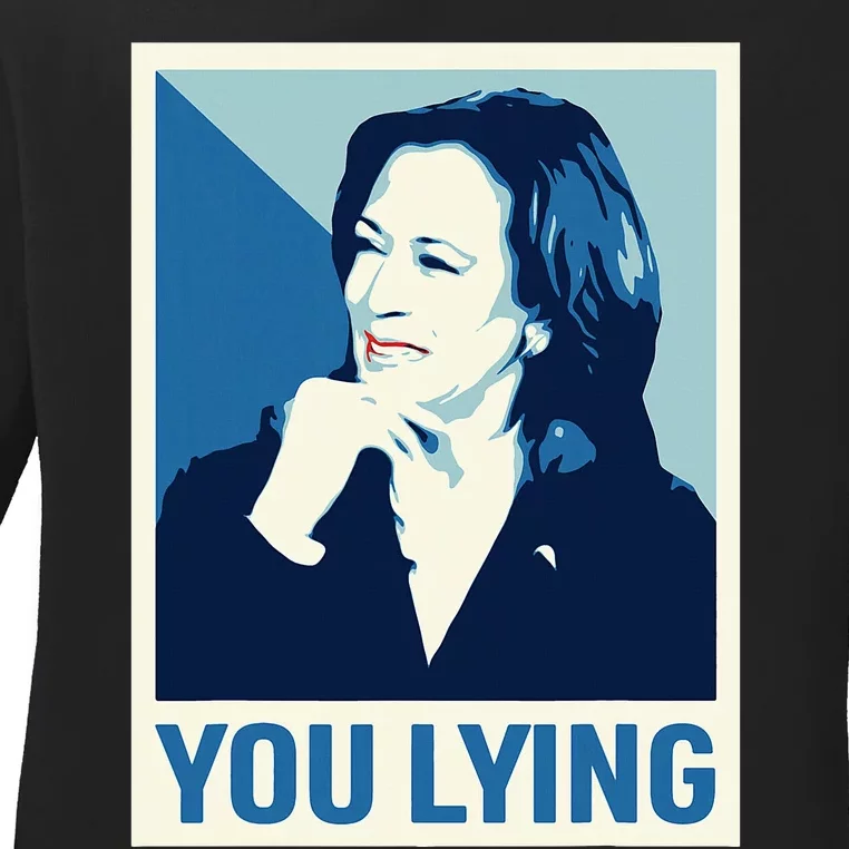 Kamala Harris Debate 2024 Ladies Long Sleeve Shirt