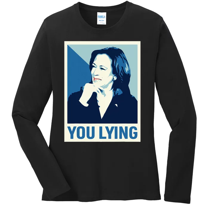 Kamala Harris Debate 2024 Ladies Long Sleeve Shirt