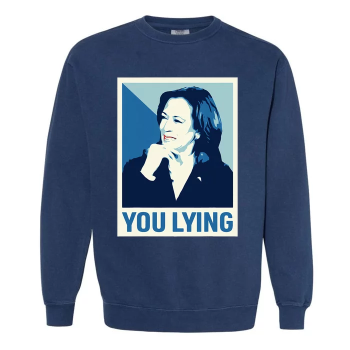 Kamala Harris Debate 2024 Garment-Dyed Sweatshirt