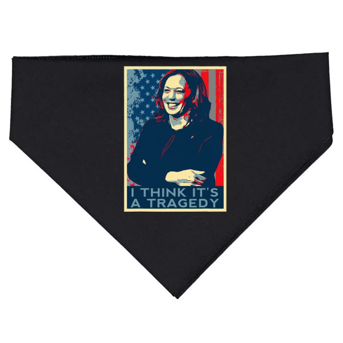 Kamala Harris Debate Donald Trump I Think ItS A Tragedy USA-Made Doggie Bandana