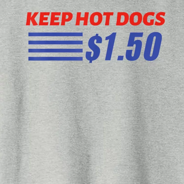 Keep Hot Dogs $1.50 Women's Crop Top Tee