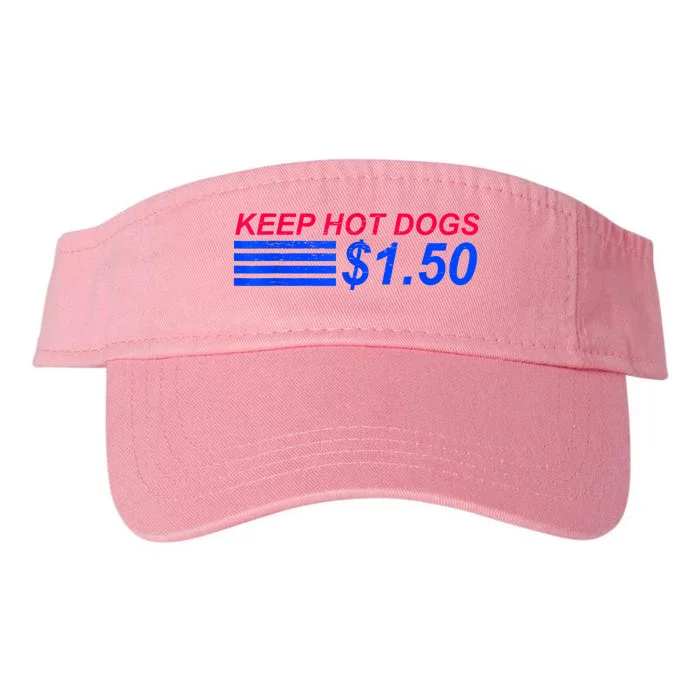 Keep Hot Dogs At 1.50 Dollars Valucap Bio-Washed Visor