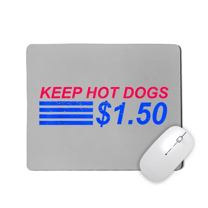 Keep Hot Dogs At 1.50 Dollars Mousepad