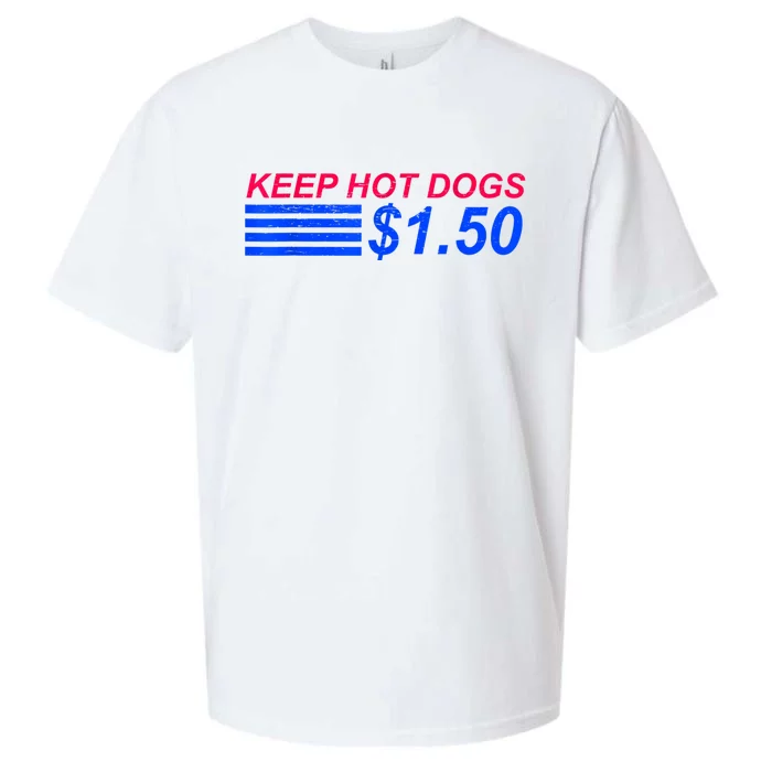 Keep Hot Dogs At 1.50 Dollars Sueded Cloud Jersey T-Shirt