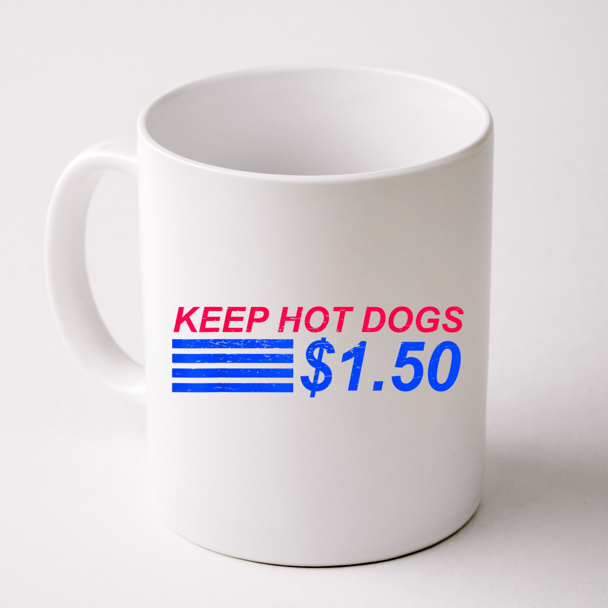 Keep Hot Dogs At 1.50 Dollars Front & Back Coffee Mug