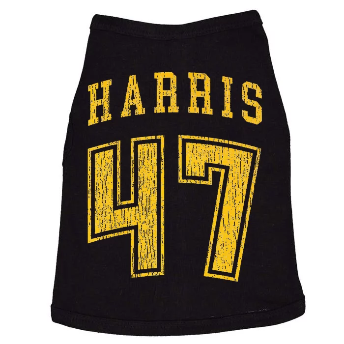 Kamala Harris Double Sided Classic Baseball Style Design Premium Doggie Tank