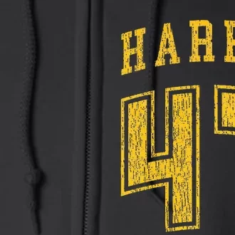 Kamala Harris Double Sided Classic Baseball Style Design Premium Full Zip Hoodie