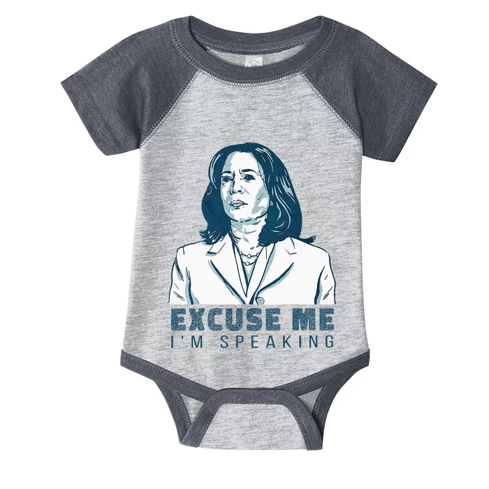 Kamala Harris Excuse Me IM Speaking President 2024 Infant Baby Jersey Bodysuit