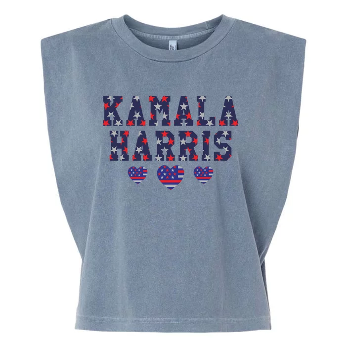 Kamala Harris Election 2024 Graphic Garment-Dyed Women's Muscle Tee