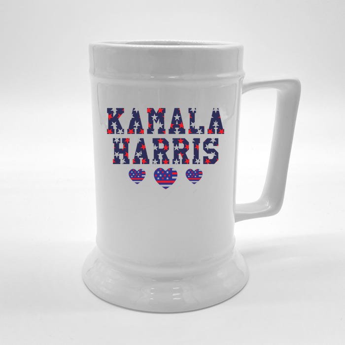 Kamala Harris Election 2024 Graphic Front & Back Beer Stein