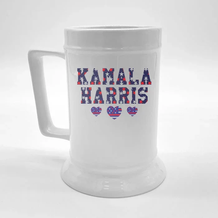 Kamala Harris Election 2024 Graphic Front & Back Beer Stein