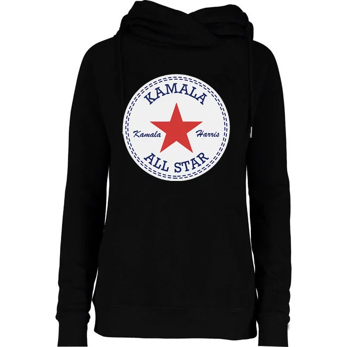 Kamala Harris Election Supporter Shoes Womens Funnel Neck Pullover Hood