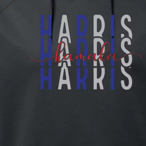 Kamala Harris Election 2024 Graphic Performance Fleece Hoodie