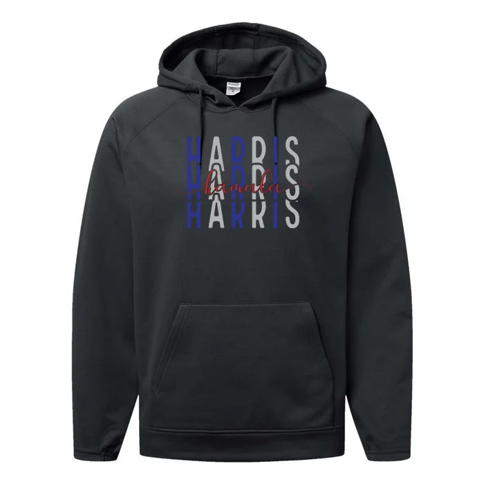 Kamala Harris Election 2024 Graphic Performance Fleece Hoodie