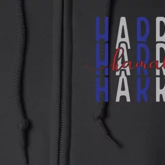 Kamala Harris Election 2024 Graphic Full Zip Hoodie