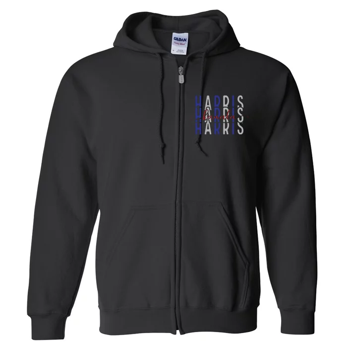 Kamala Harris Election 2024 Graphic Full Zip Hoodie