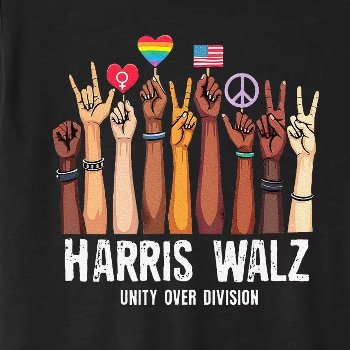 Kamala Harris Election Day Harris Walz Unity Over Division ChromaSoft Performance T-Shirt