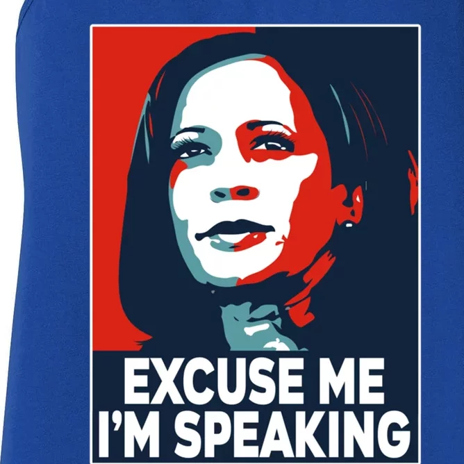 Kamala Harris Excuse Me Im Speaking Gift Women's Racerback Tank