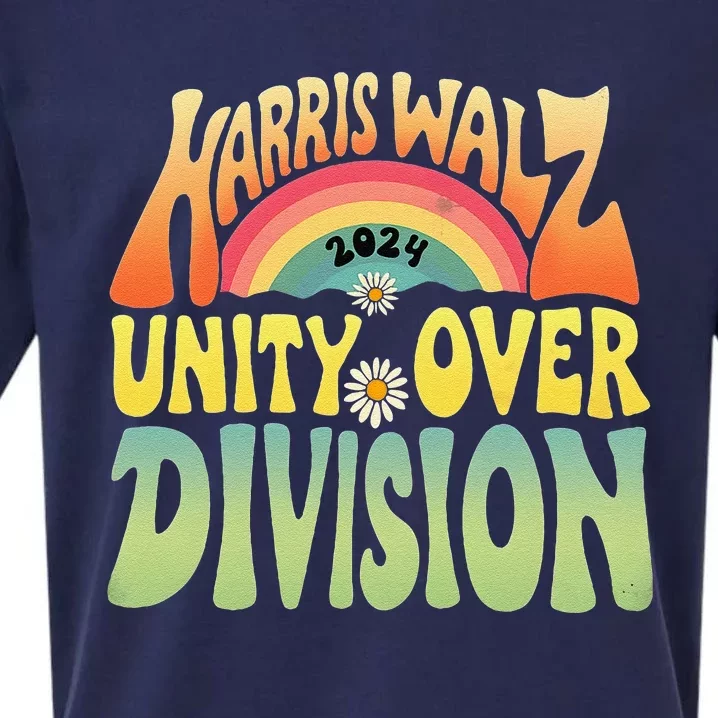 Kamala Harris Election Day Harris Walz Unity Over Division Sueded Cloud Jersey T-Shirt