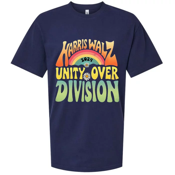 Kamala Harris Election Day Harris Walz Unity Over Division Sueded Cloud Jersey T-Shirt