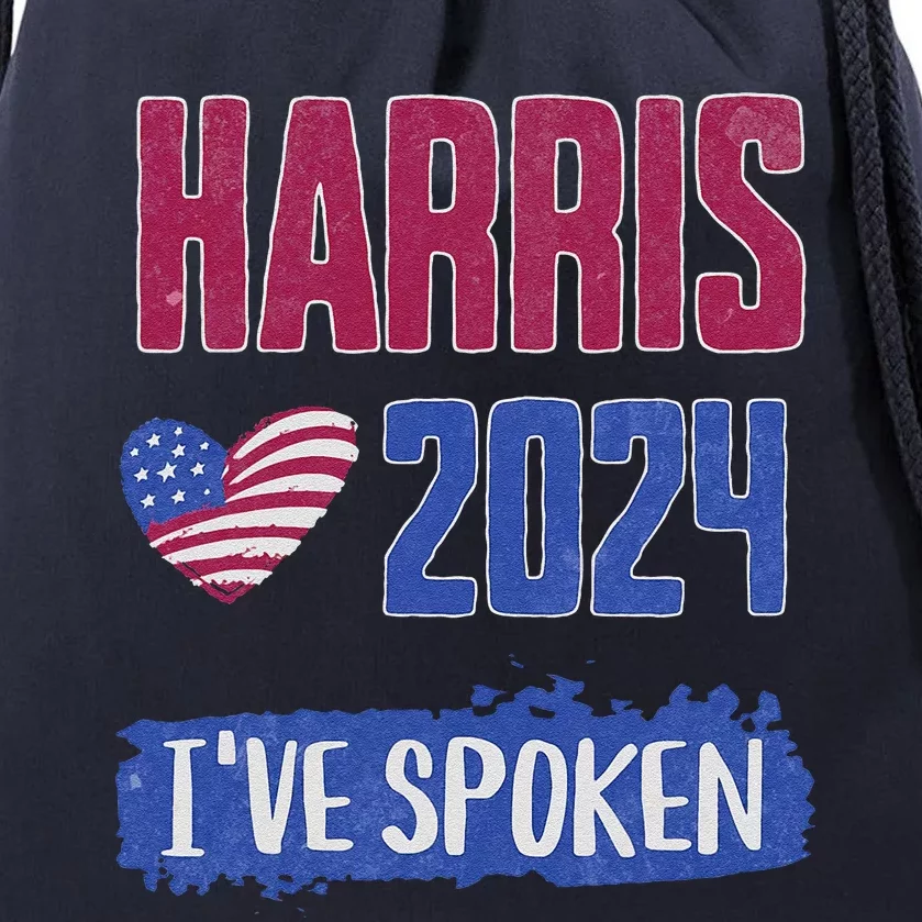 Kamala Harris Excuse Me IVe Spoken 2024 President Election Drawstring Bag