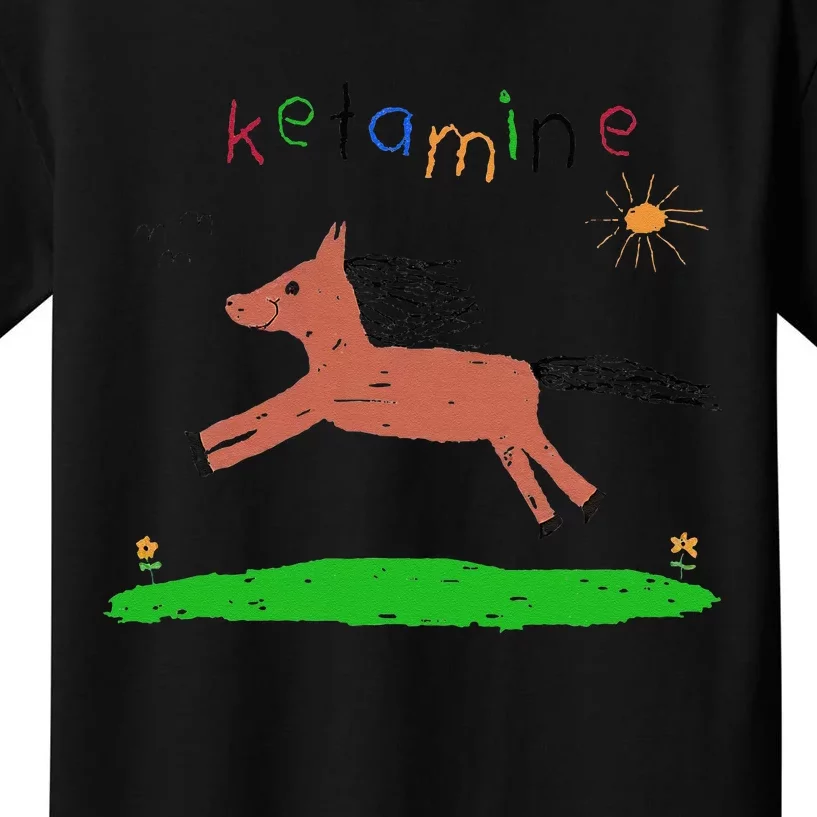 Ketamine Horse Emergency Funny Kids T-Shirt