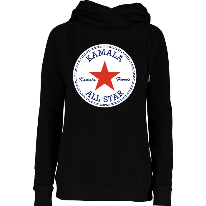 Kamala Harris Election Supporter Shoes Womens Funnel Neck Pullover Hood