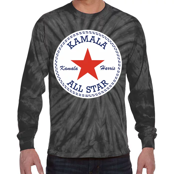 Kamala Harris Election Supporter Shoes Tie-Dye Long Sleeve Shirt